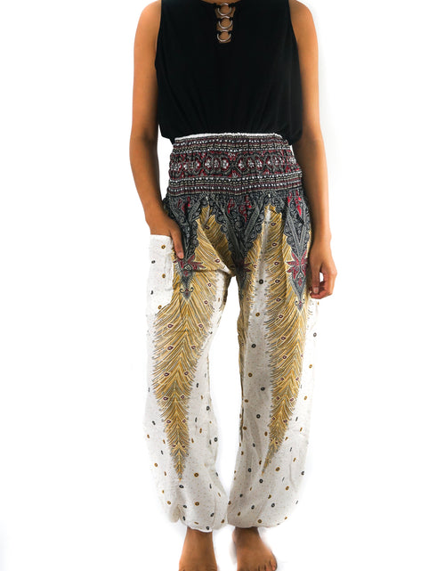 Load image into Gallery viewer, WHITE PEACOCK Women Boho Pants Hippie Pants Yoga
